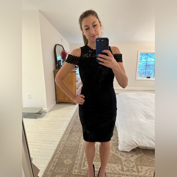 Mademoiselle Philip Marc Lace Cocktail Dress 0022 - Picture 5 of 6